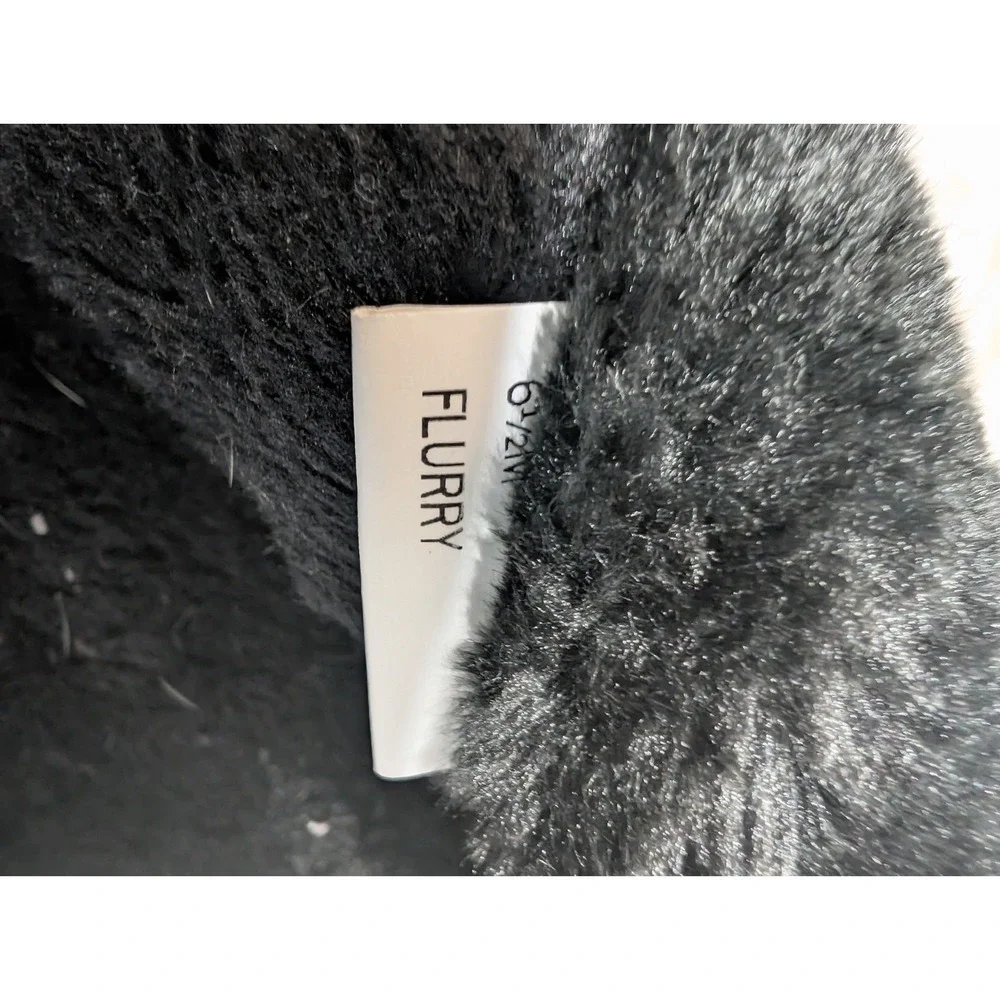 Khombu Womens Boots Size 6.5 Gray‎ Patent Abigail Faux Fur Lined Tall Winter